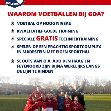 Flyer GDA Jeugd voorkant